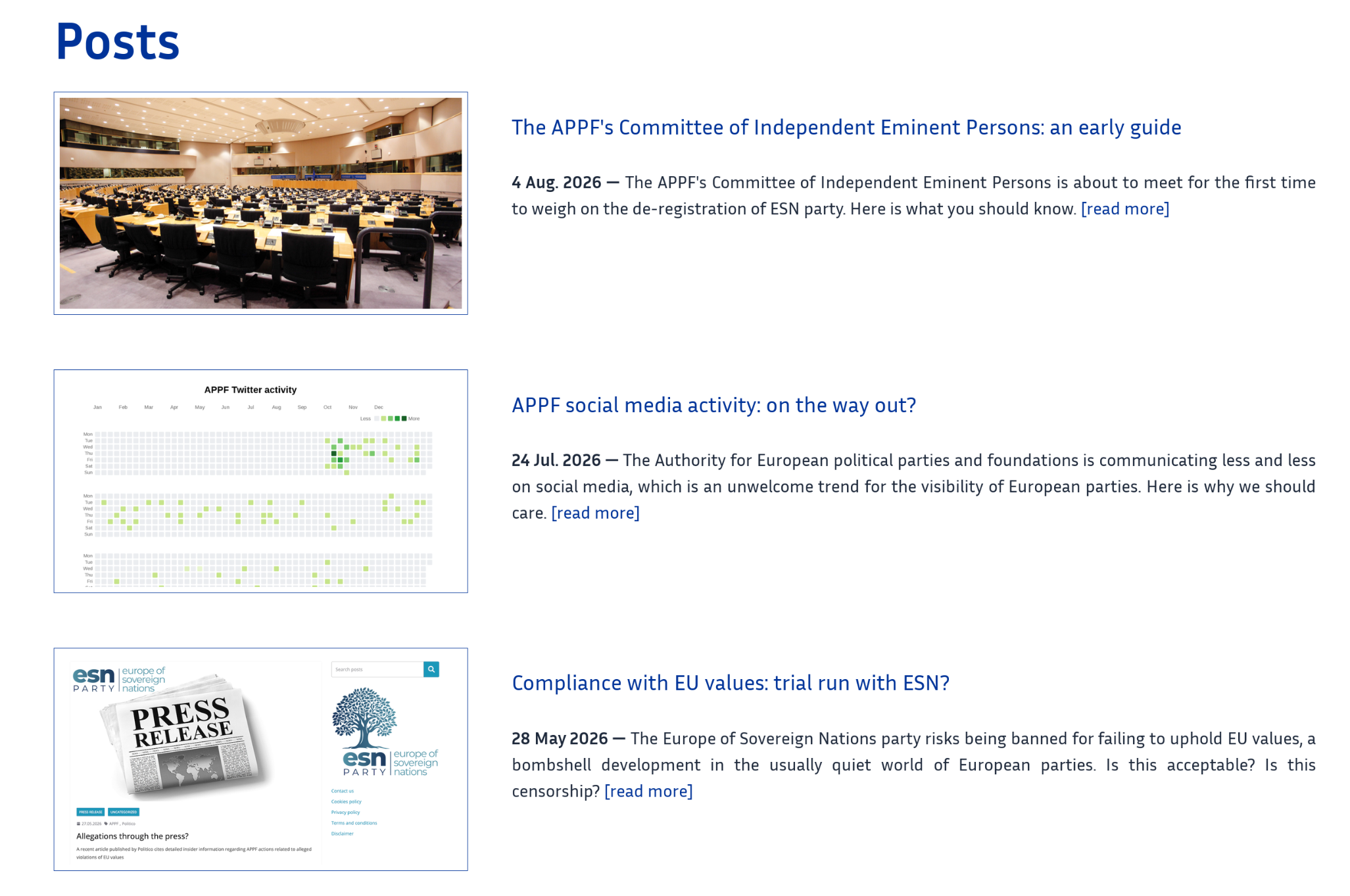 Read out all our posts on our dedicated posts page